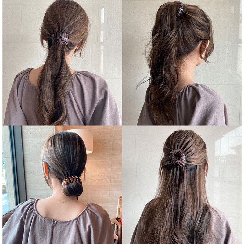 Jepit Rambut Korea Bulat / Donat Jedai Hair Clip Claw / Ikat Rambut Korea Ponytail Dalika