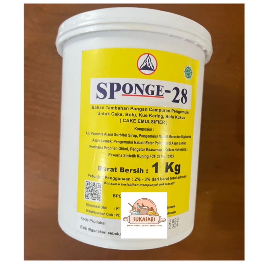 

Sponge 28 SP Pelembut kue cake emulsifier Sponge28 Sponge-28 1 Kg