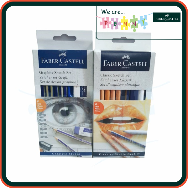 

[SALE] Faber Castell Sketch GoldFaber Pensil Sketsa CLASSIC/CHARCOAL/GRAPHITE Alat Sket Premium Set