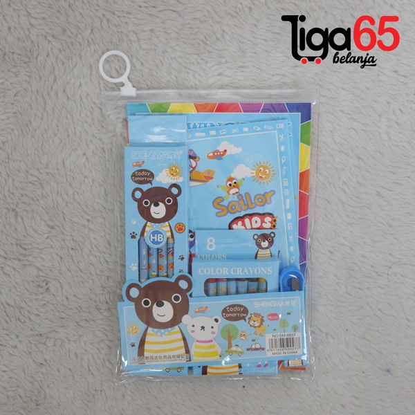 365 STATIONERY SET #40128 Buku &amp; Alat Tulis Anak / Karakter Fancy Gambar Lucu