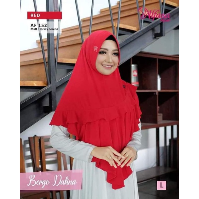 Alfasa Hijab Bergo Dafina Jilbab Instan Jersey Serena