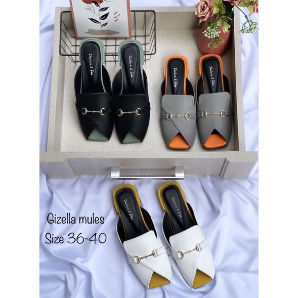 DECLARE&amp;DEE GIZELLA SANDAL MULES WANITA TERBARU ELEGANT