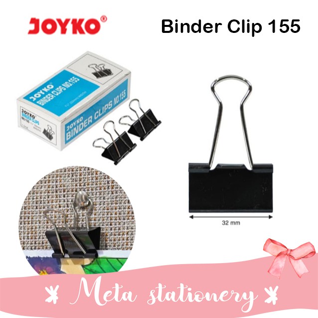 

Binder Clip / Penjepit Kertas Joyko 155 (12pc)