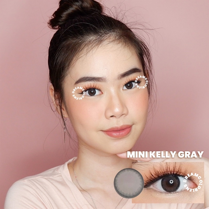 Softlens Kitty Kawaii Mini Kelly Gray / Grey / Abu Normal Minus Beda Minus