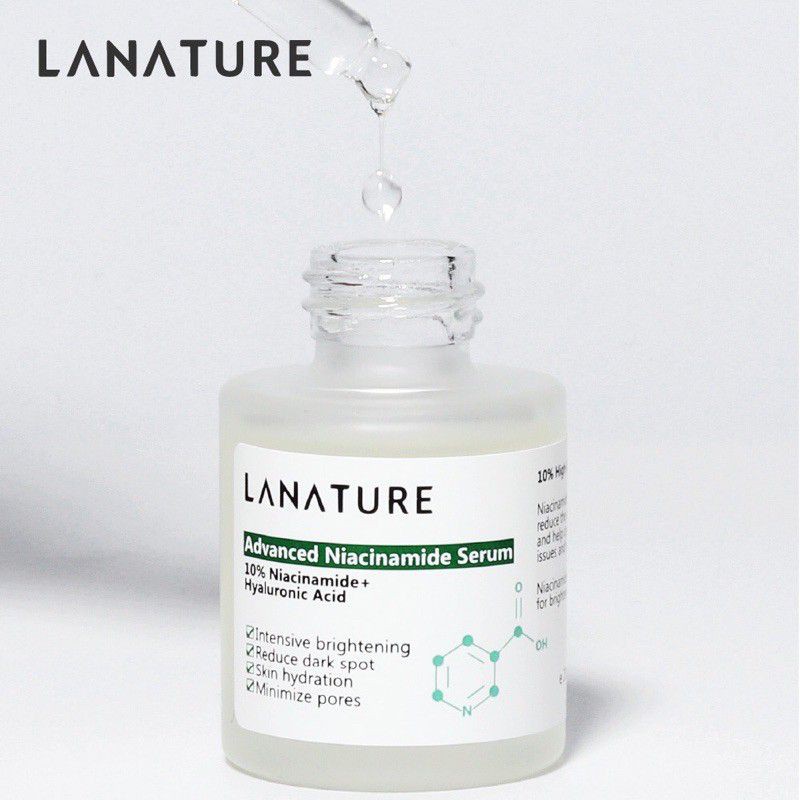 La nature Niacinamide 10%+ Hyaluronic Acid 1% Serum Wajah anti acne pemutih [PRELOVED]