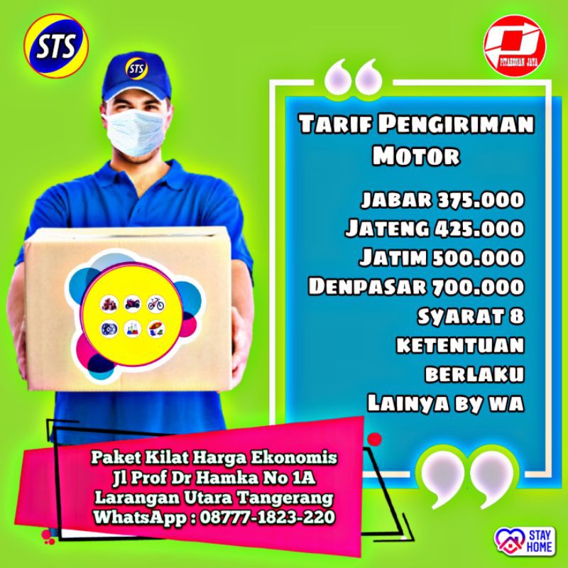 

STS Paket Kilat Harga Ekonomis
