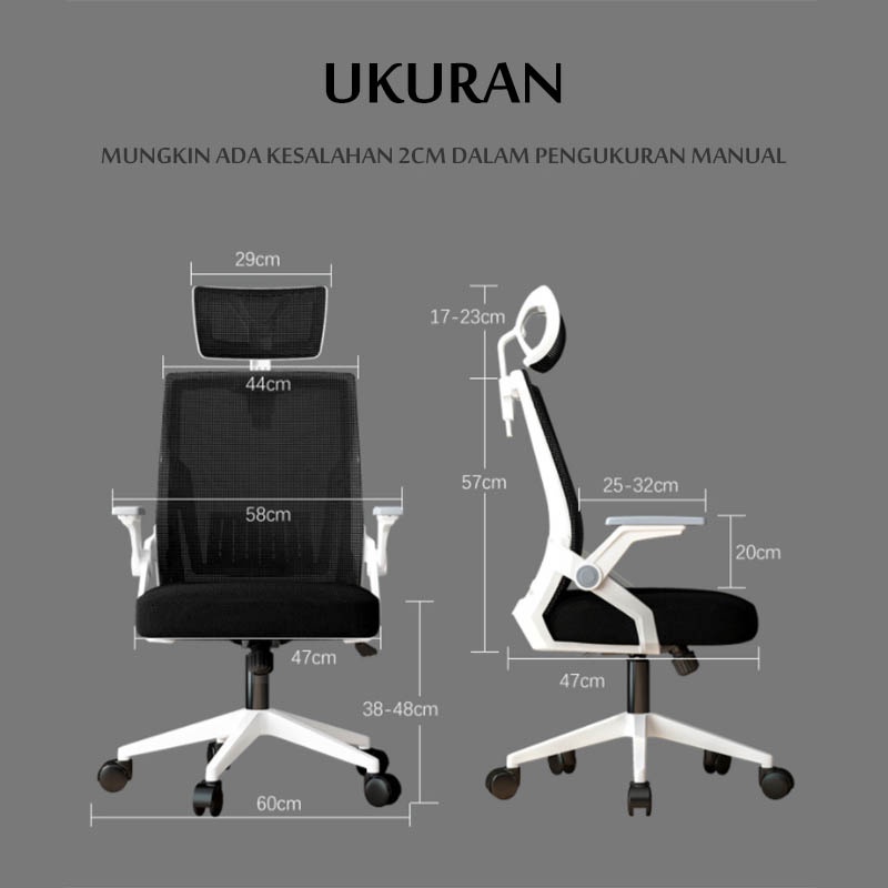 Weyon sakura kursi kantor Kursi Kerja kursi belajar Kursi Gaming Chair Kursi kursi minimalis Komputer Kursi (401)-8