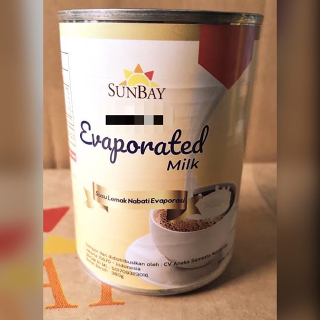 Sunbay evaporated milk 380gr