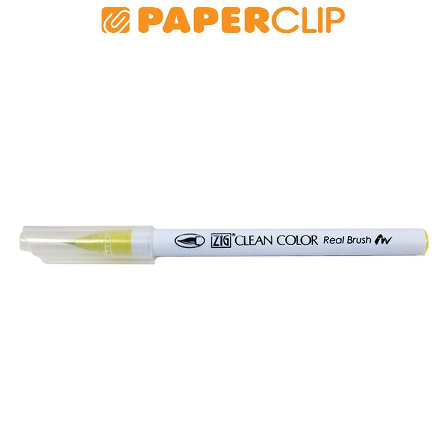 

PAINT BRUSH ZIG KURETAKE CLEAN COLOR REAL BRUSH RB-6000AT-053 YELLOW GREEN