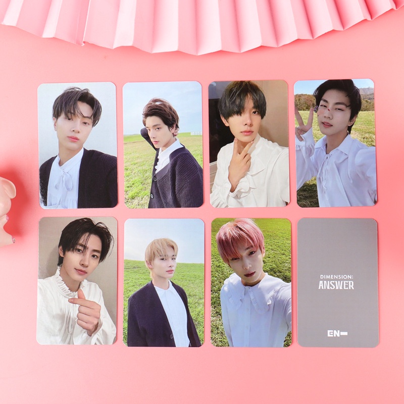 7pcs / Set Kartu Lomo Foto Kpop Enhypen Dimension Untuk Koleksi Fans