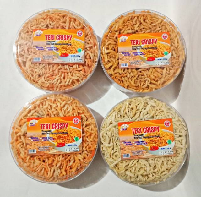 Teri Crispy kualitas Super 150 Gram- Teri Krispi  Non MSG &amp; Pengawet/ cemilan teri/ camilan teri