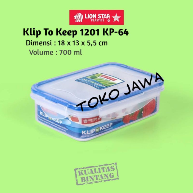 klip to keep kp-64 toples klip to keep toples kedap udara lion star klip to keep toples plastik