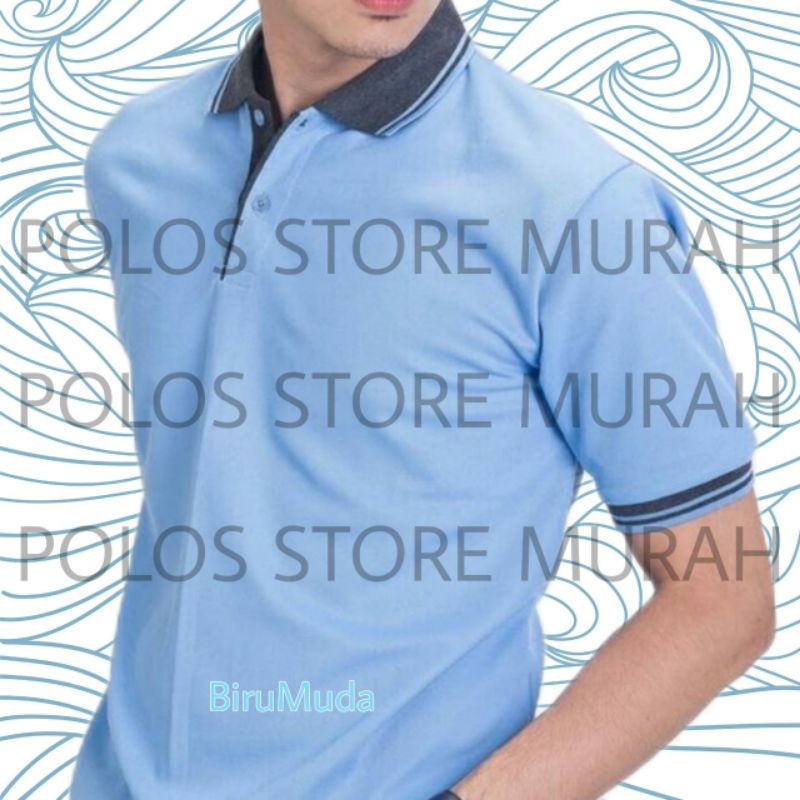 POLO SHIRT PRIA baju kaos kerah polos / kaos berkerah bahan katun lacos murah bestseller polosan