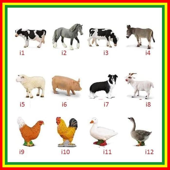 MINIATUR HEWAN BUAS MAINAN BINATANG MB BADAK BANTENG GAJAH KUDA NIL