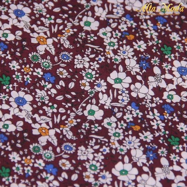 

Alta Moda Katun Maroon Motif Floral (1M)