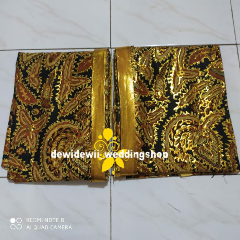 Set Jarik Pengantin + Blangkon, Motif Semen Renteng