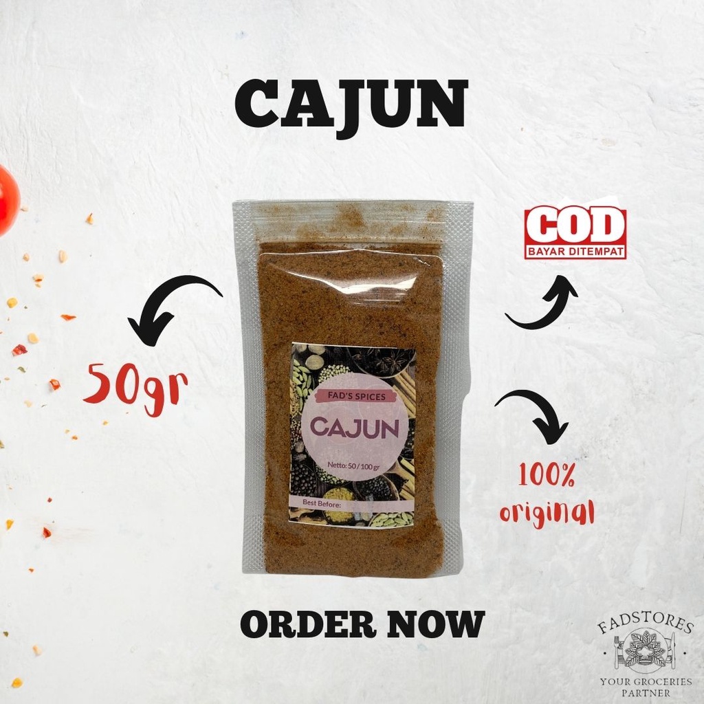 Jual Cajun Bubuk 50gr Cajun Powder Shopee Indonesia