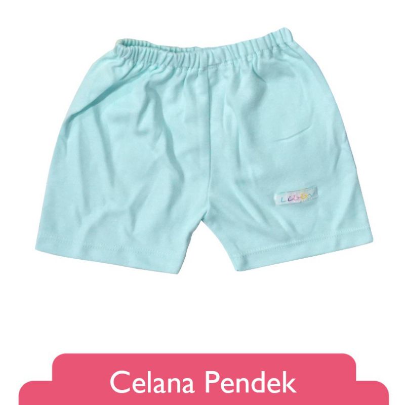 LIBBY Celana Pendek Polos Warna NB,SML 3 pcs