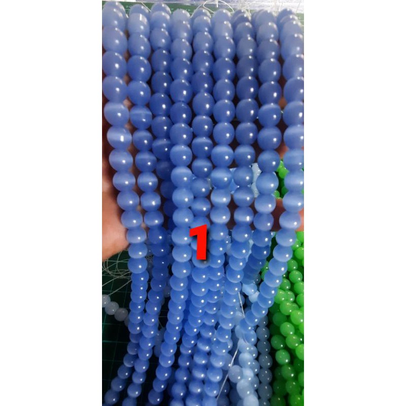 Batu alam cat eye 8mm Batu mata kucing sintetis