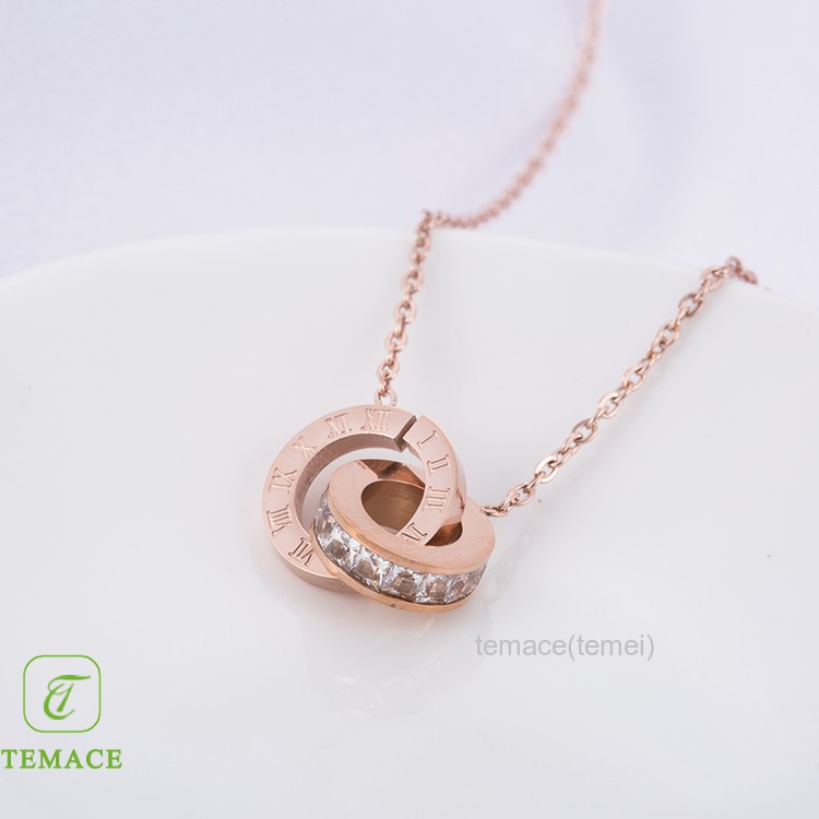 Kalung Titanium Gembok Bulat Liontin Silver Anti Karat Tidak Luntur Tahan Air Wanita Pria Cewek Cowo