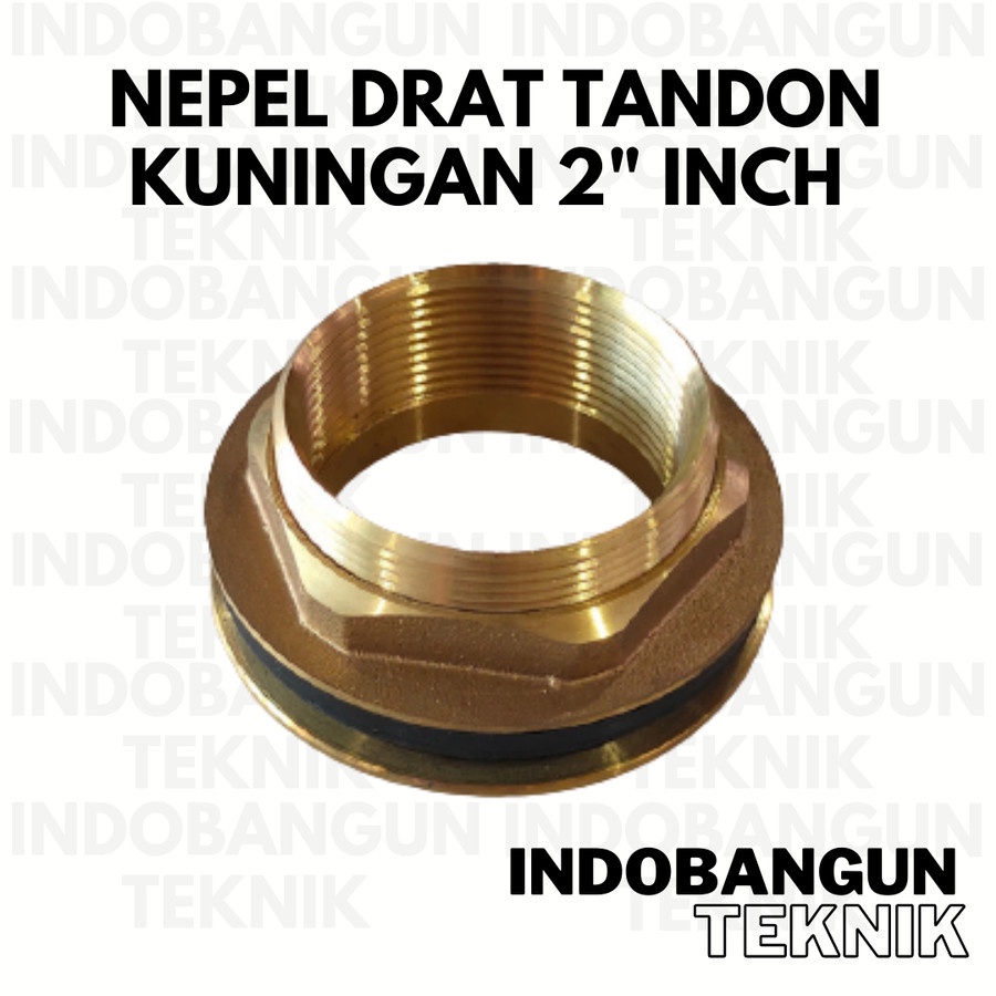 Nepel Nepple 2" Fitting Mur Mor Vault Ring Drat Tandon Toren Tangki Air Kuningan 2 Inch