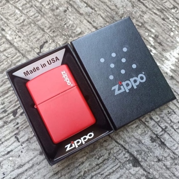 korek zippo merah matte red matte zippo clasic grade original korek keren hits kekinian