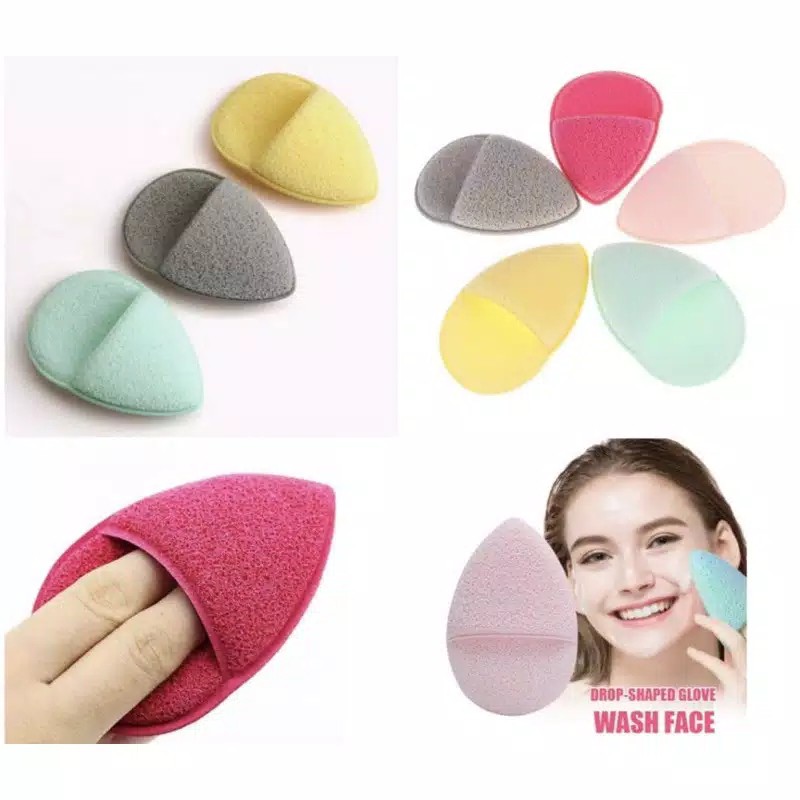 Sponge Face Wash Puff / Sponge Halus Untuk Mencuci Wajah