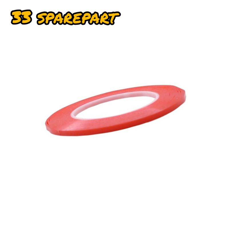 Double tape 3m red stiker ( 0.5 cm )