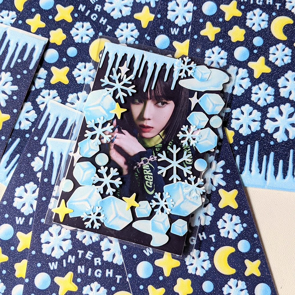 

WINTER NIGHT ☆ by RATTLED STUDIO - SNOWFLAKE SNOW GLITTER DECO STICKER - STIKER KPOP PHOTOCARD DECORATION DEKORASI POLAROID / JOURNALING / JURNAL
