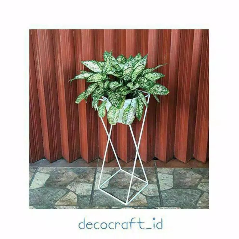 STANDING RAK POT BUNGA BESI SATU LUBANG/RAK DUDUKAN POT/RAK POT MURAH