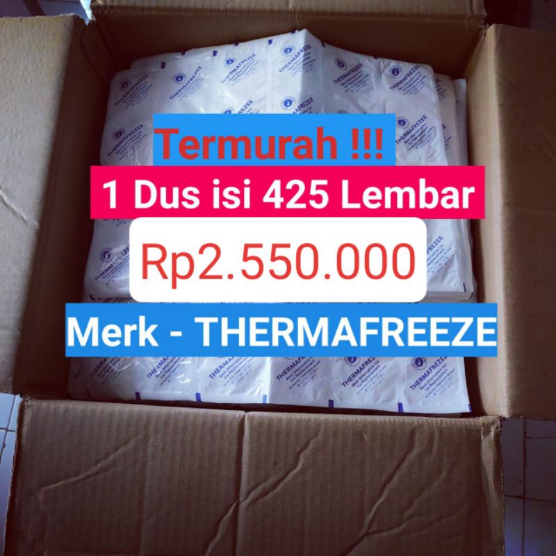 1 Dus Karton THERMAFREEZE isi 425 lembar ice gel ice pack