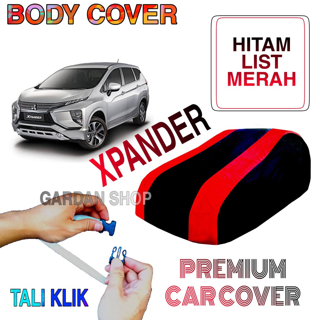 Sarung Mobil XPANDER List MERAH Body Cover Penutup Xpander PREMIUM Red
