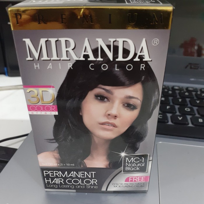 MIRANDA Hair Color Hitam Natural Black MC 1