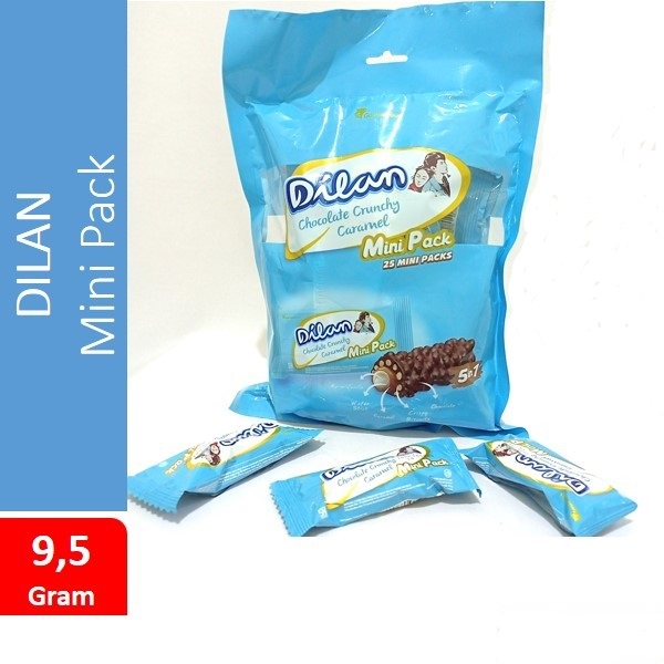 DILAN COKLAT CRUNCHY CARAMEL MINI BAG ISI 25PCS