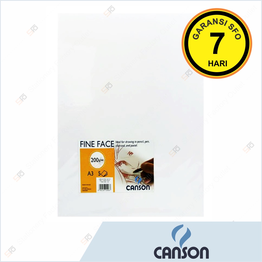 

Canson Fine Face A3 200g - 5 sheets - SFO Semarang Official