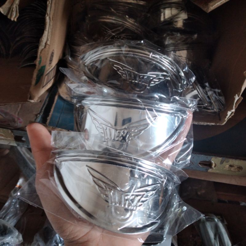 TOPI LAMPU COVER LAMPU HONDA C70 S90 STAINLESS MOTIF