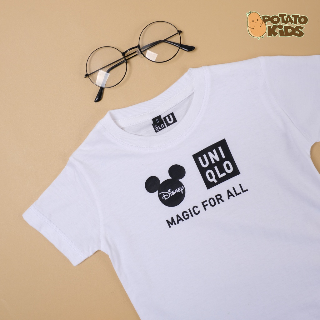 kaos anak uniqlo laki-laki perempuan 1-12 tahun // baju anak distro premium // atasan anak murah cotton