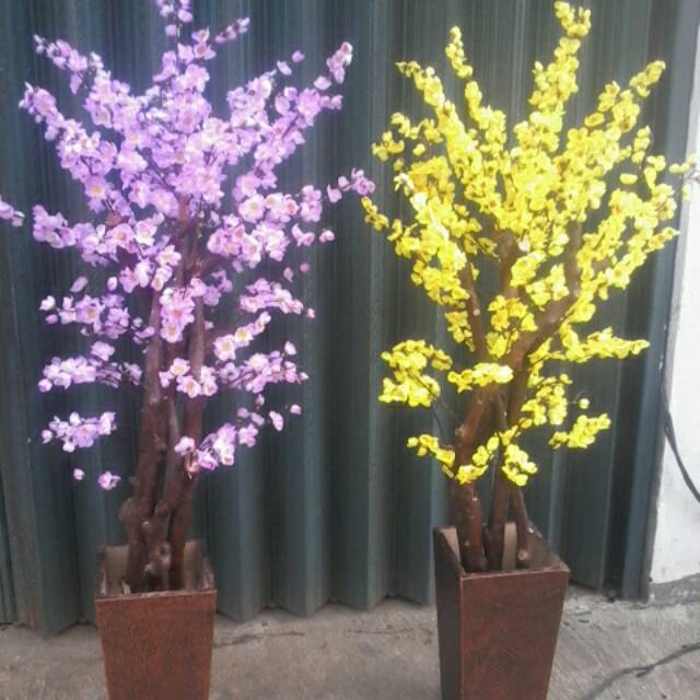 Bunga sakura bunga plastik tinggi 120cm /bunga hias/bunga artificial