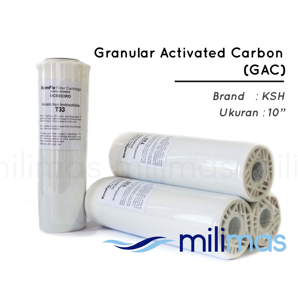 KEMFLO - Granular Activated Carbon (GAC) - T33 Uk. 10"
