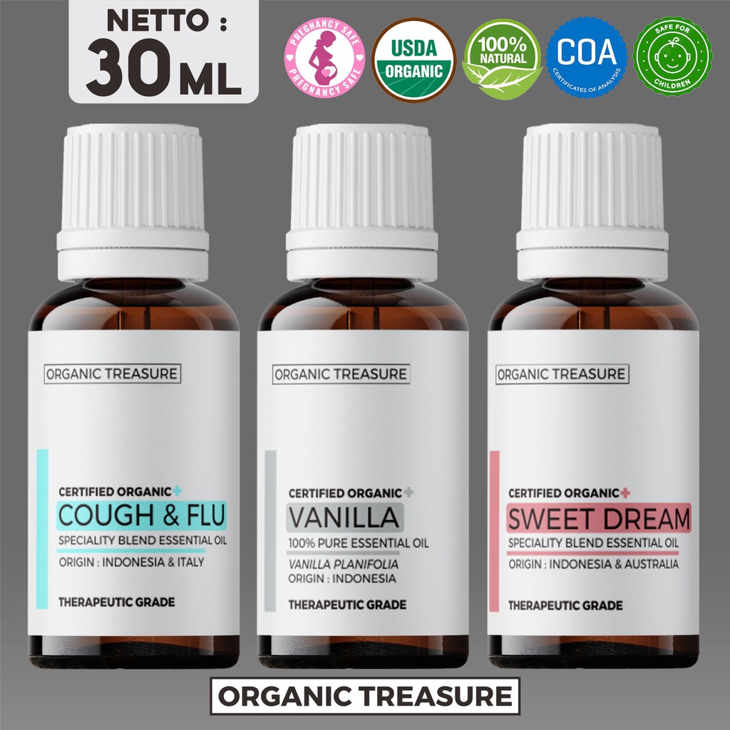 ESSENTIAL OIL THERAPEUTIC GRADE BY : ORGANIC TREASURE