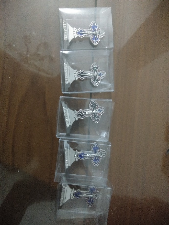 Salib Duduk Jerusalem Super Mini / Salib Duduk Katolik / Souvenir Rohani