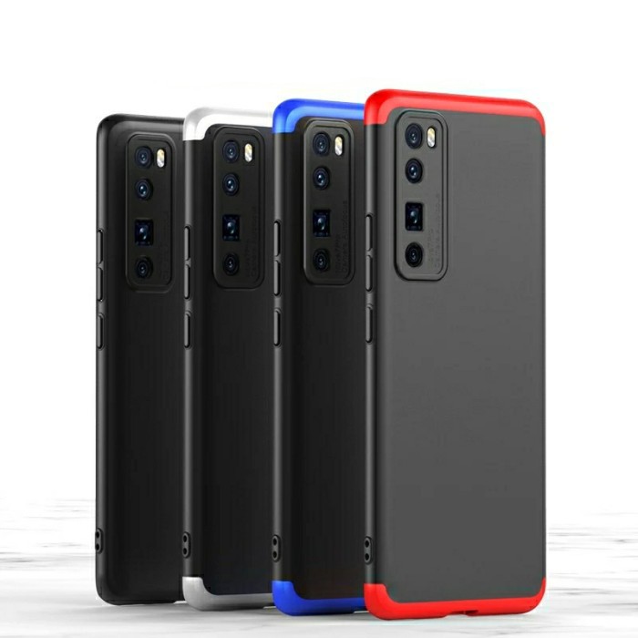 Case Huawei Nova 7 Nova7 Hard Soft Casing Armor 3 in 1 Slim Back Cover
