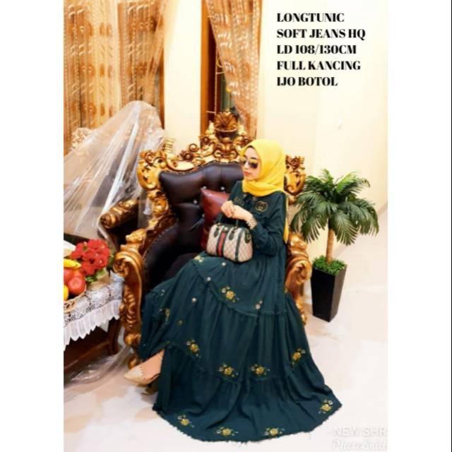 Gamis jeans Gc terbaru ori SHR