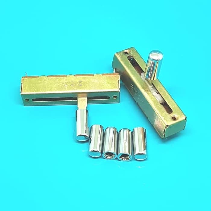 Silver Circle DPDT Potentio Knob / Button Chrome 6.6mm