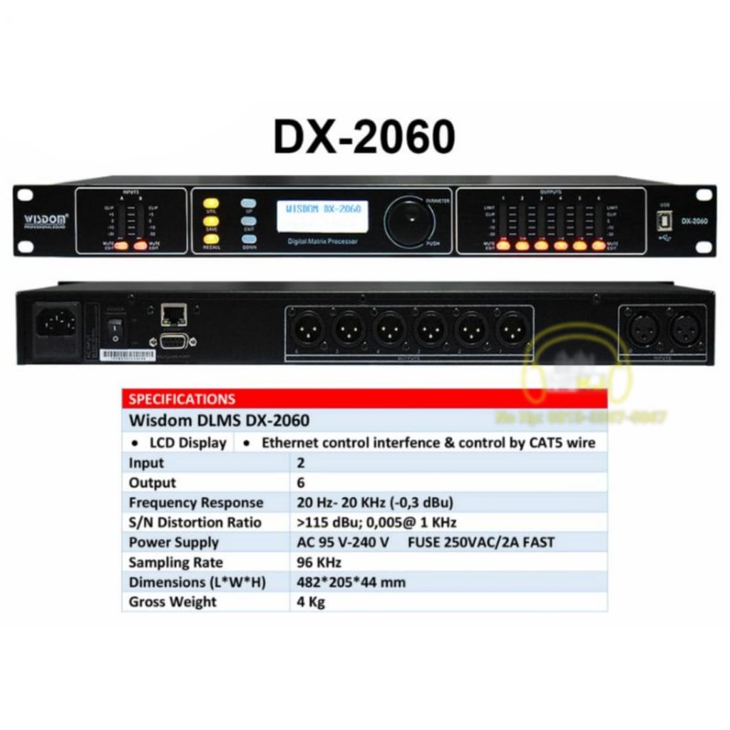 MANAGEMENT WISDOM DX 2060 DLMS WISDOM DX-2060 2 IN 8 OUT