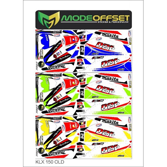 Decal Sticker Striping Variasi Fullbody KLX 150 Lama (KLX L - KLX S  - DTRACKER Lama) 2009-2014 |1