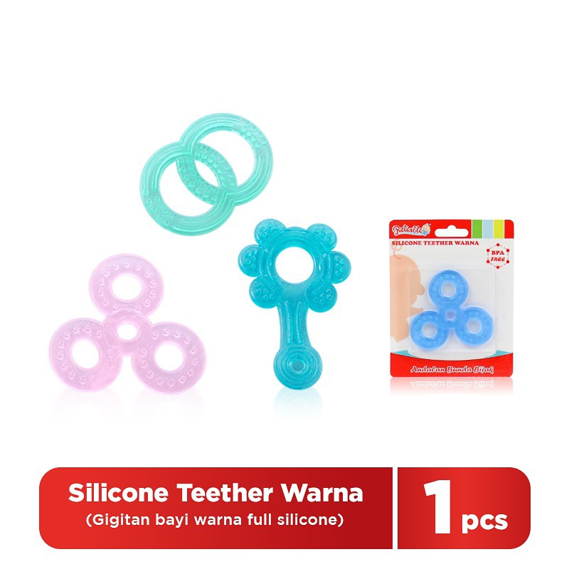 Gigitan Bayi Reliable - Water Teether Baby -Silicone Teether Warna - Fun Silicone Teether