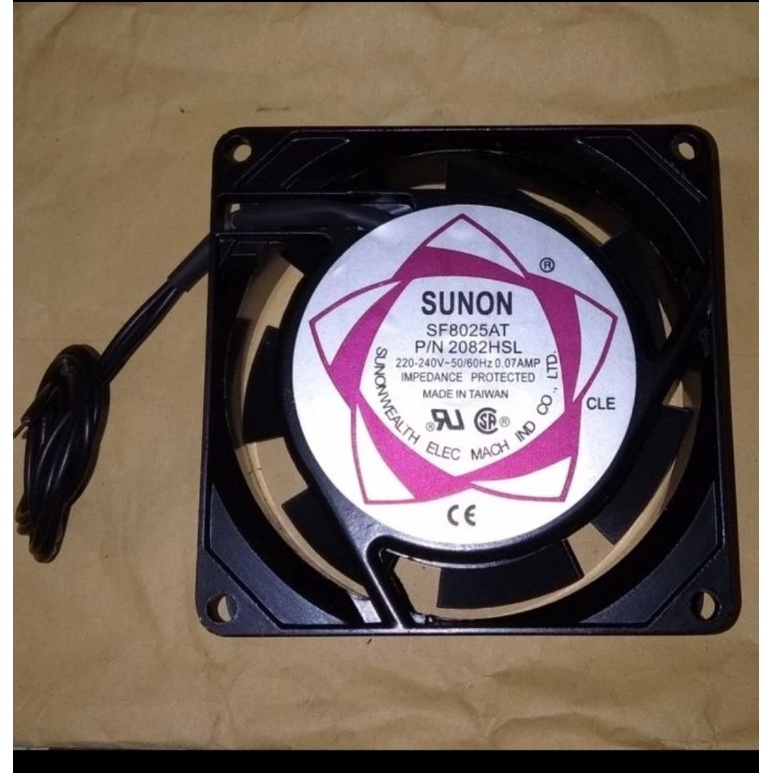 Kipas ac 8cm 220v fan ac 8 cm 220V merek Sunon