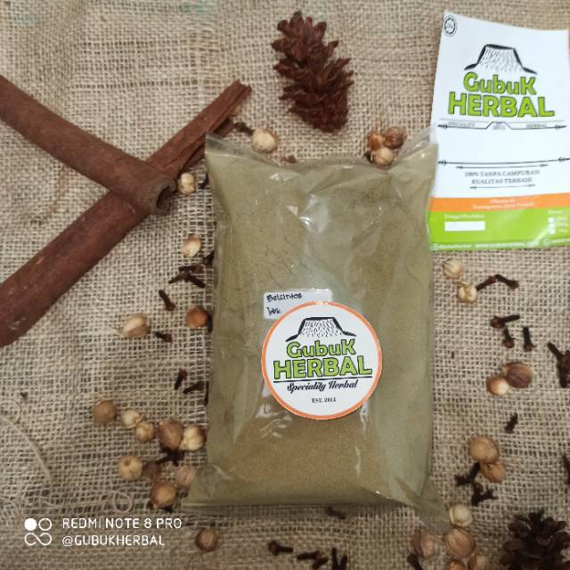 

DAUN BELUNTAS BUBUK 100gr - Pluchea indica- MURNI - JSR - REMPAH