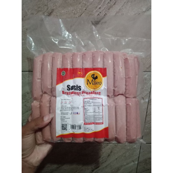 

SOSIS MALEO - bratwurst breakfast 21/25 isi 40pc / sosis jelly murah